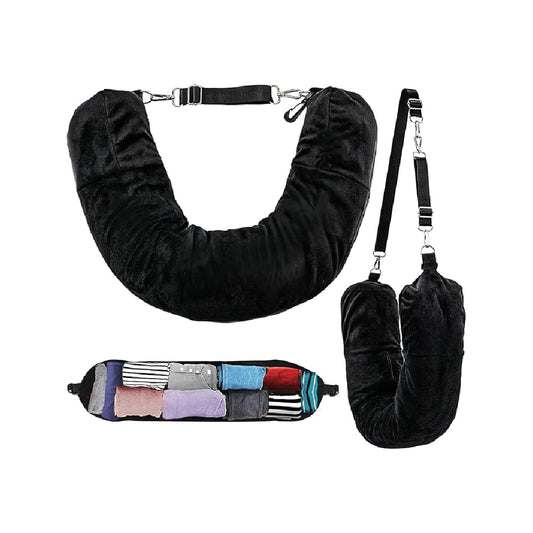 Almohada Viajera Rellenable | Negra