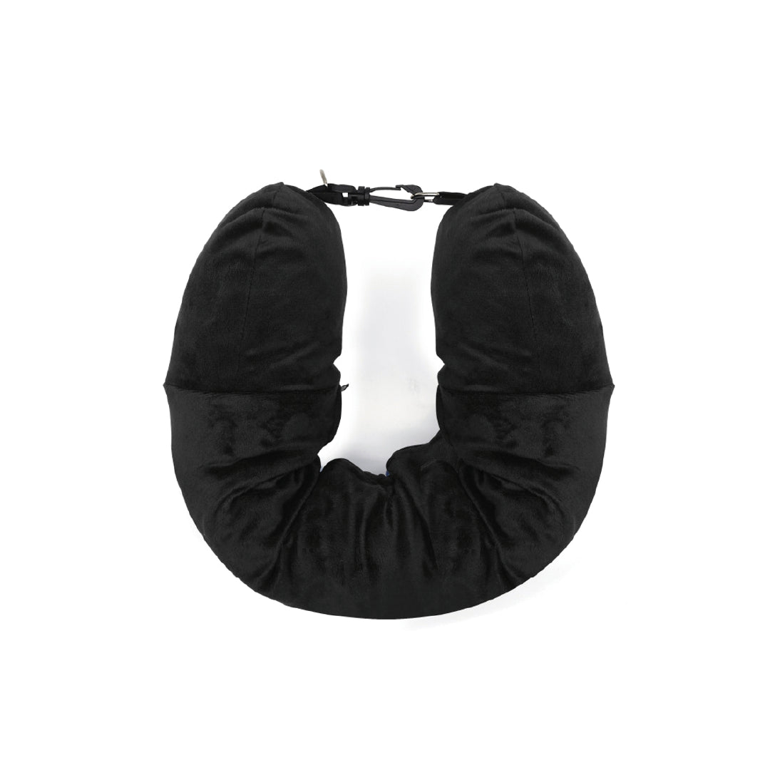 Almohada Viajera Rellenable | Negra