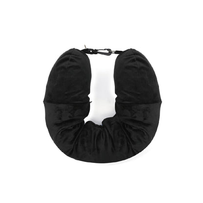 Almohada Viajera Rellenable | Negra