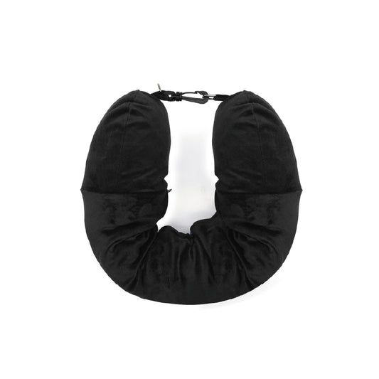 Almohada Viajera Rellenable | Negra